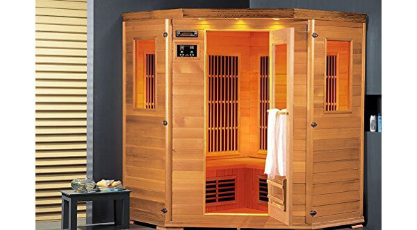Große Infrarotkabine bzw. Sauna mit 2000 Watt für 3 Personen